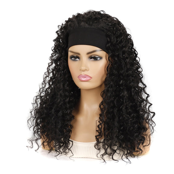 Hairband Wig Headgear Volume Chemical Fiber Wig Headgear, Color Classification: 1B#XC