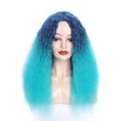 Matte Realistic Corn Perm Long Curly Hair Woolen Volume Wig Headgear(Malachite Green Gradient) - free shipping - PMC TechLife - Order now!