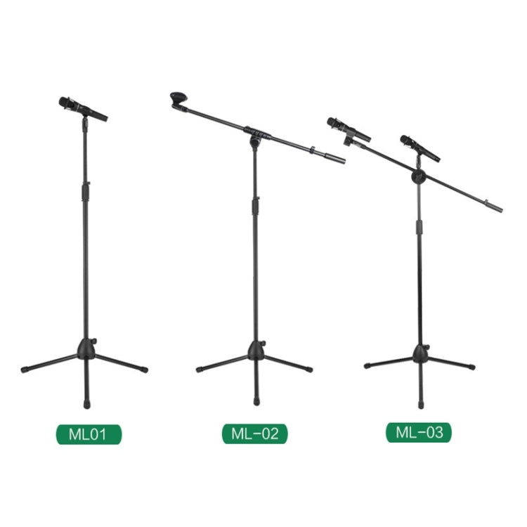 ML02  Live Microphone Lift Stand Floor Microphone Stand Stage Performance Vertical Tripod