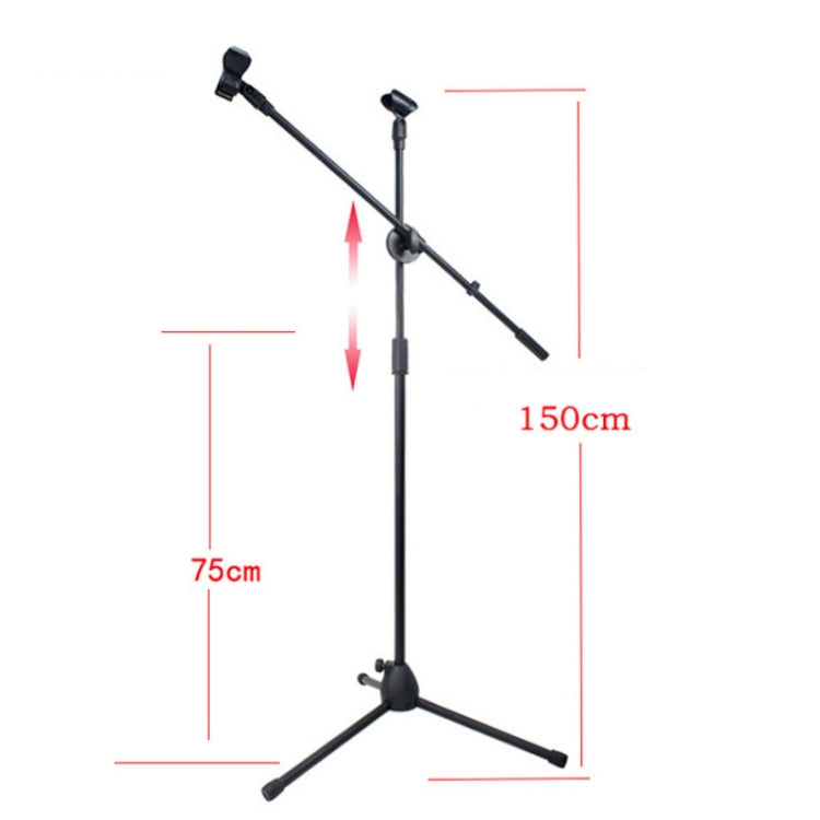 ML03  Live Microphone Lift Stand Floor Microphone Stand Stage Performance Vertical Tripod
