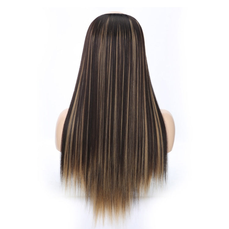 Wig Half Headgear Long Straight Hair U-Shaped Wig Headgear, Colour: 6.US-4H27#