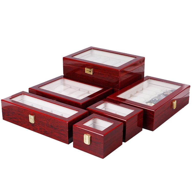 Wooden Baking Paint Watch Box Jewelry Storage Display Box(6-bit Paint)
