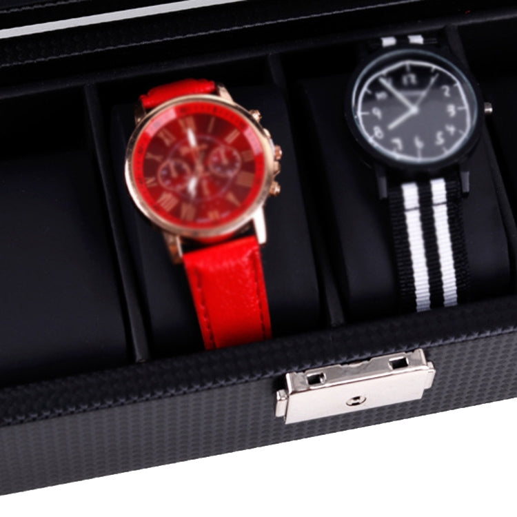 Woven Pattern PU Leather Watch Box Jewelry Storage Display Box, Colour: 12 Bits