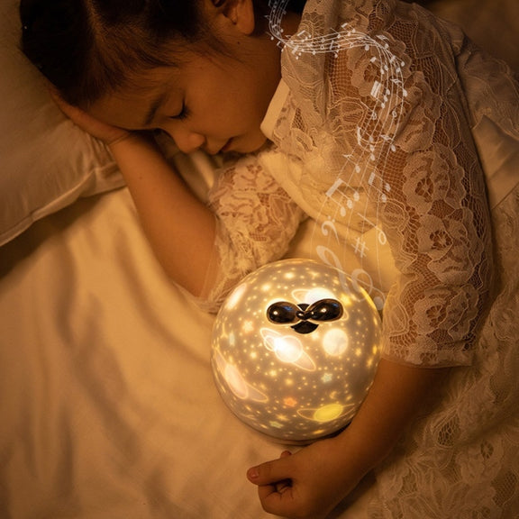 Fantasy Starry Sky Projector Night Light Atmosphere Light Valentine Day Gift, Style: Music Box