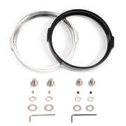 5.75 Inch Round Retro Headlight Ring Motorcycle Headlight Modification Parts(Silver)
