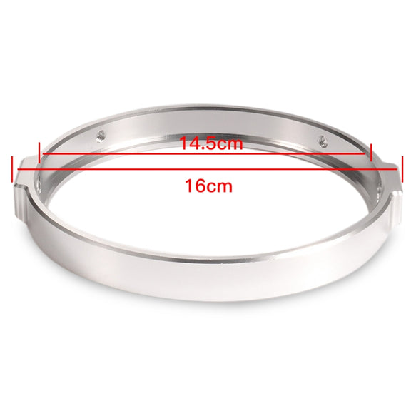 5.75 Inch Round Retro Headlight Ring Motorcycle Headlight Modification Parts(Silver)