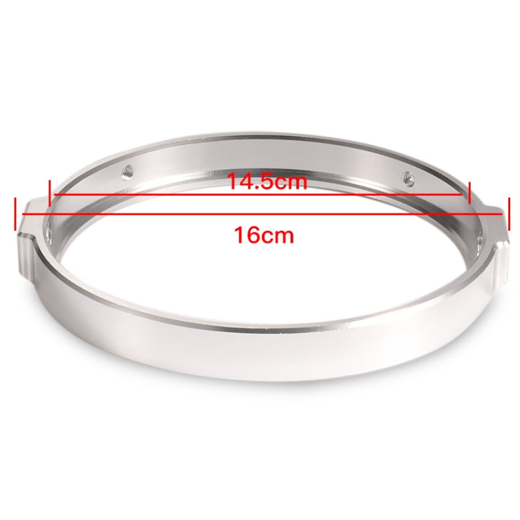 5.75 Inch Round Retro Headlight Ring Motorcycle Headlight Modification Parts(Silver)