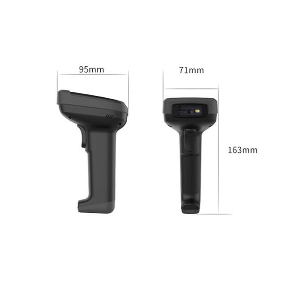 Deli 14952 Supermarket Cashier One-Dimensional QR Code Scanning Gun, Model: Black Wireless