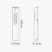 Deli 2.4G Flip Pen Business Presentation Remote Control Pen, Model: 2801 Black (Red Light)