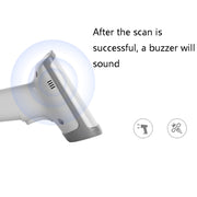 Deli 14950 One-Dimensional Two-Dimensional Scanner Supermarket Catering Scanning Gun, Model: Wireless (White)