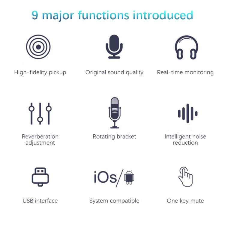 BM-86 USB Condenser Microphone Voice Recording Computer Microphone Live Broadcast Equipment Set, Specification: Cantilever Bracket Set
