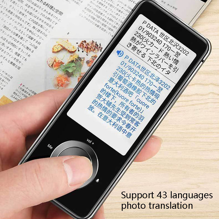 Hishell M9 Translator Offline Multi-Language Travel Abroad Portable Intelligent Simultaneous Translator(Black)
