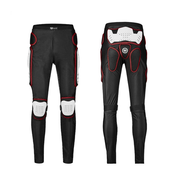 SULAITE Motorcycle Cross-Country Riding Trousers Protective Hip Pants, Specification: S(Red)