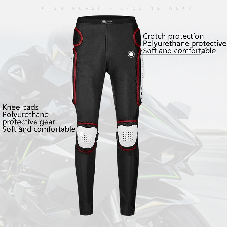 SULAITE Motorcycle Cross-Country Riding Trousers Protective Hip Pants, Specification: S(Black)