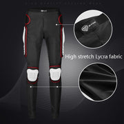 SULAITE Motorcycle Cross-Country Riding Trousers Protective Hip Pants, Specification: M(Red)