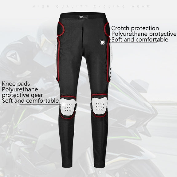 SULAITE Motorcycle Cross-Country Riding Trousers Protective Hip Pants, Specification: M(Red)