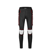 SULAITE Motorcycle Cross-Country Riding Trousers Protective Hip Pants, Specification: L(Red)