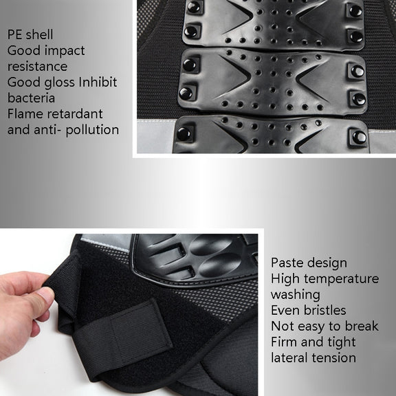 SULAITE Roller Skating Motorcycle Back Protector Spine Protection Sports Protective Gear Racing Vest, Size: L