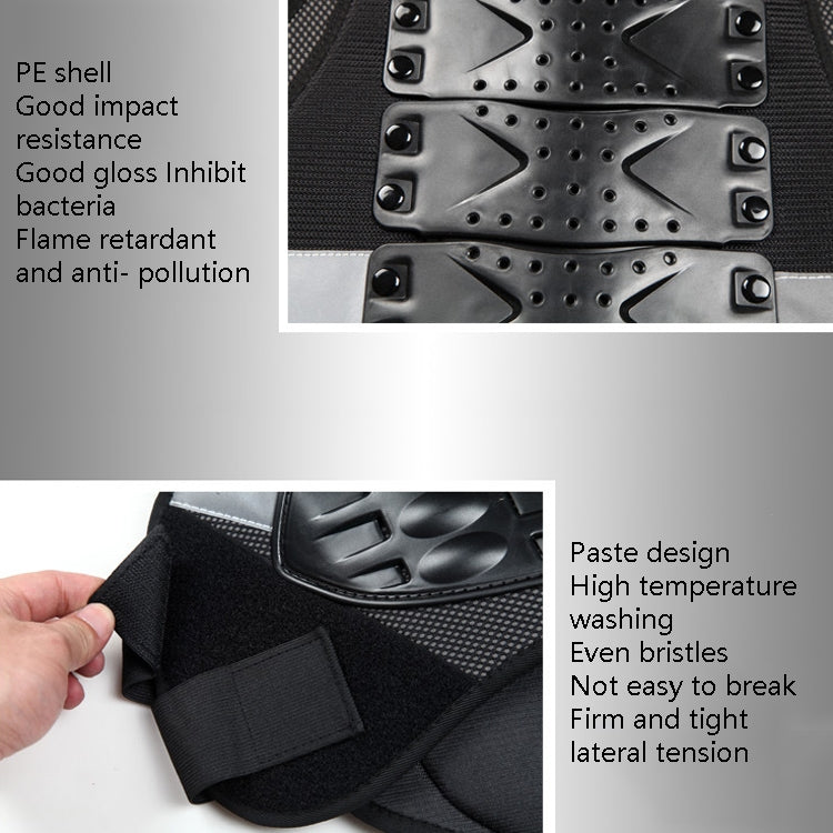 SULAITE Roller Skating Motorcycle Back Protector Spine Protection Sports Protective Gear Racing Vest, Size: XL
