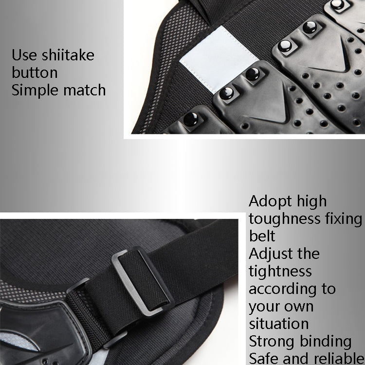 SULAITE Roller Skating Motorcycle Back Protector Spine Protection Sports Protective Gear Racing Vest, Size: XL