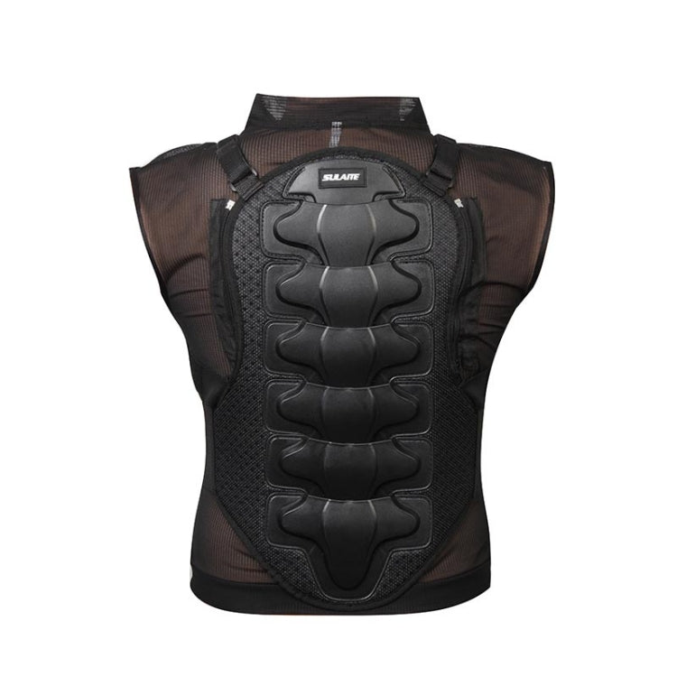 SULAITE GT-032 Motorcycle Racing Sleeveless Riding Protective Clothing, Specification: M(Black)