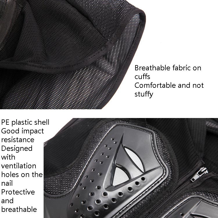 SULAITE GT-032 Motorcycle Racing Sleeveless Riding Protective Clothing, Specification: M(Black)