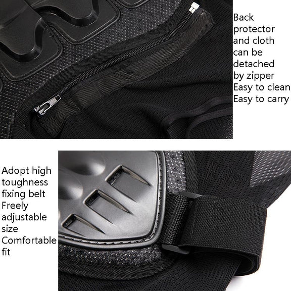 SULAITE GT-032 Motorcycle Racing Sleeveless Riding Protective Clothing, Specification: M(Black)