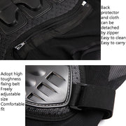 SULAITE GT-032 Motorcycle Racing Sleeveless Riding Protective Clothing, Specification: XL(Black)
