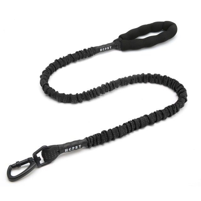 HCPET Dog Traction Rope Pet High-Elastic Explosion-Proof Elastic Rope, Length: 120cm(Black)