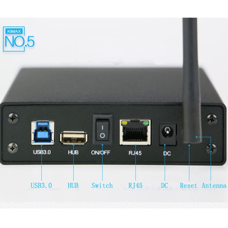 Blueendless 3.5 inch Mobile Hard Disk Box WIFI Wireless NAS Private Cloud Storage(UK Plug)