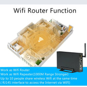 Blueendless 3.5 inch Mobile Hard Disk Box WIFI Wireless NAS Private Cloud Storage(UK Plug)