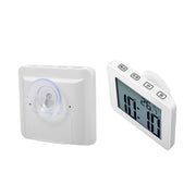 Water-resistant Wall Clock LCD Bathroom Clock Kitchen Electronic Alarm Clock