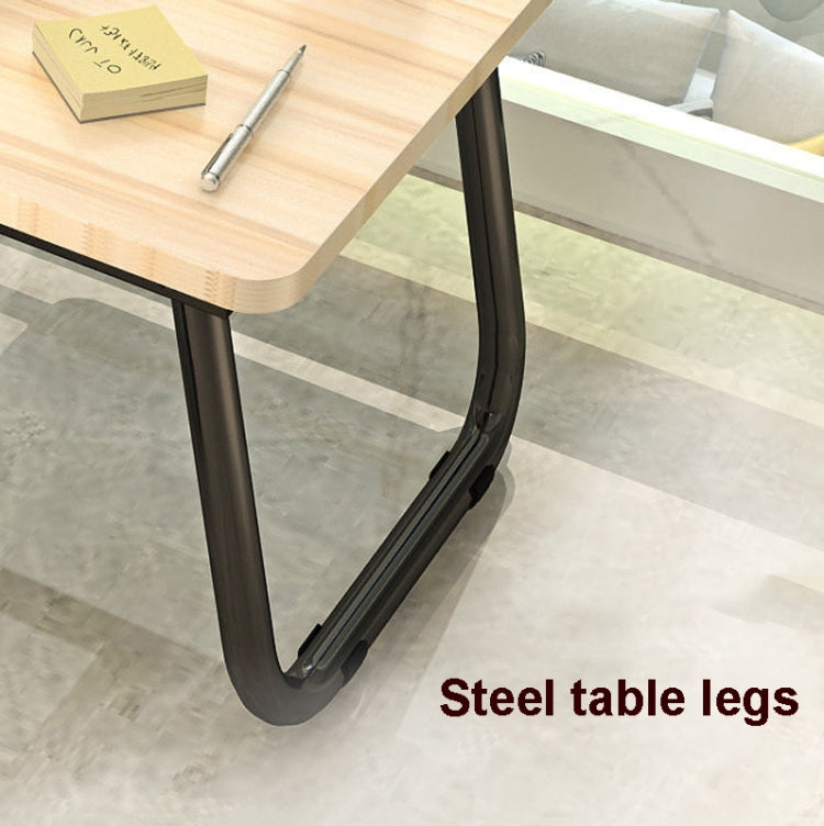 Bed Four-Speed Lifting Table Folding Laptop Desk  Adjustable Dormitory Lazy Table with Cup Holder, Size: 55x32x25cm(White Maple)