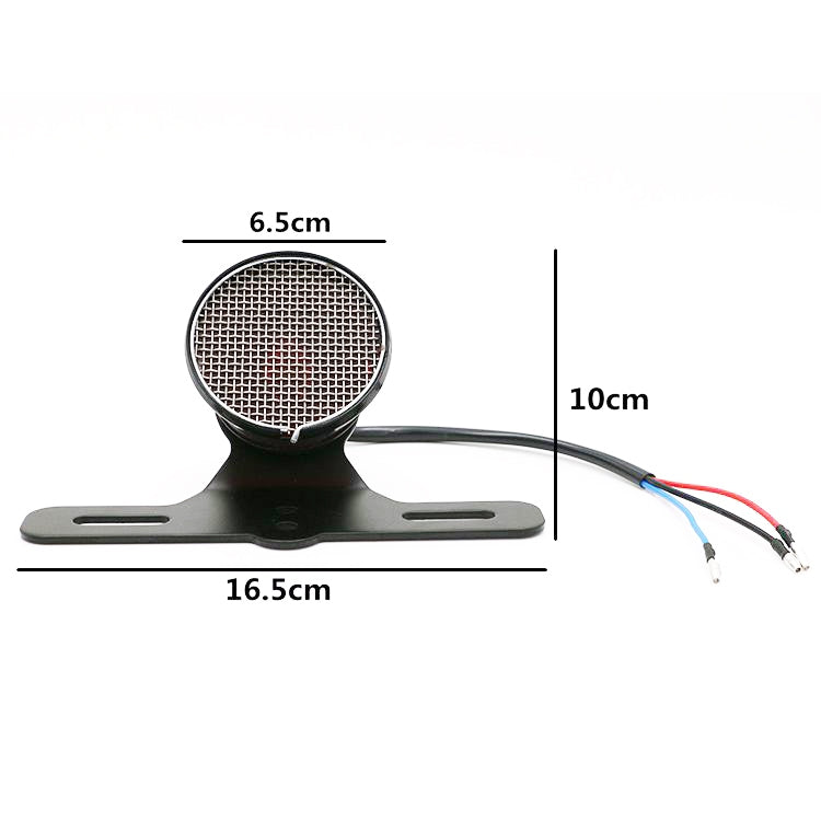 Motorcycle Retro Modified Universal Metal Brake Light LED Tail Light