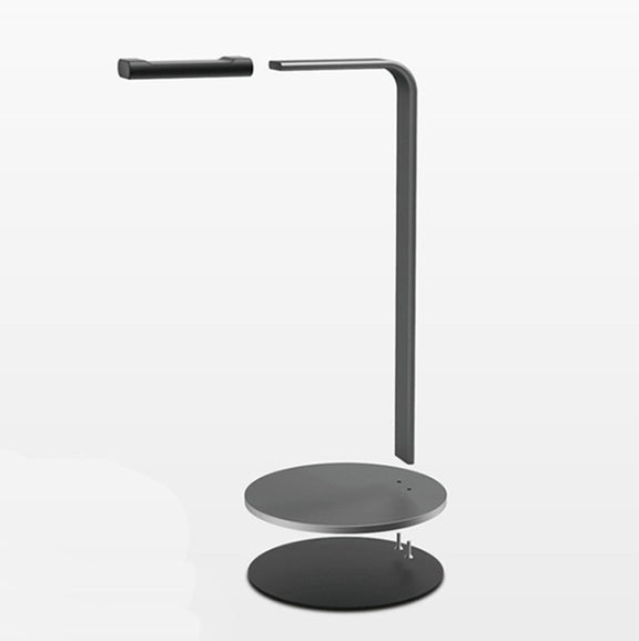 Aluminum Alloy Headphone Holder H-Stand Headphone Display Stand Headphone Storage Rack(Dark Gray)