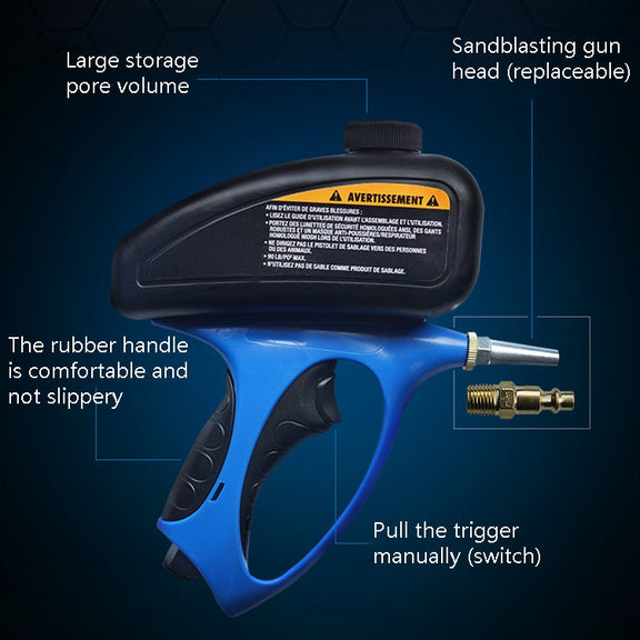 Small Nozzle Pneumatic Sandblaster Glass Tombstone Inkjet