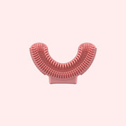 Silicone U-Shaped Replaceable Brush Head 2-8 Years Old Oral Electric Toothbrush Head(Pink)