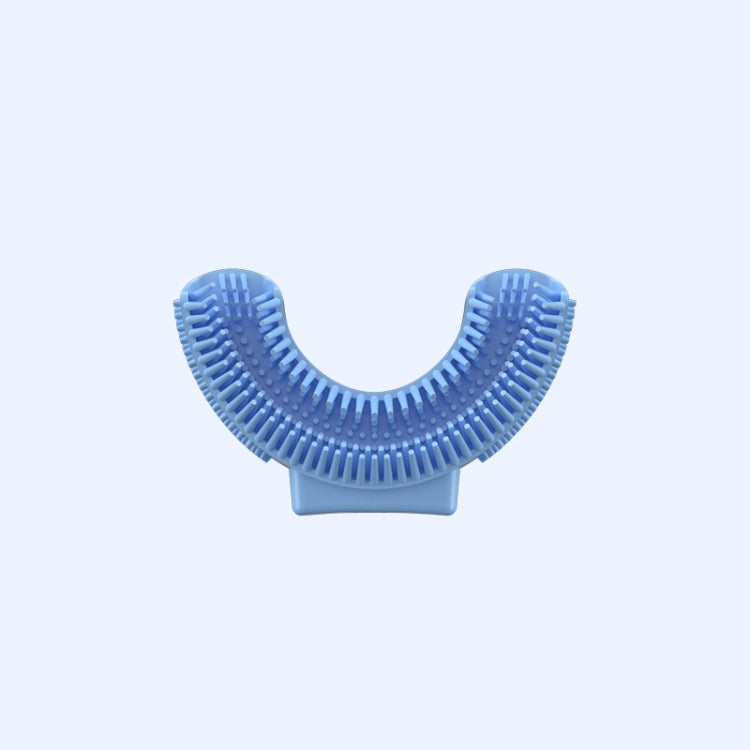Silicone U-Shaped Replaceable Brush Head 2-8 Years Old Oral Electric Toothbrush Head(Blue)
