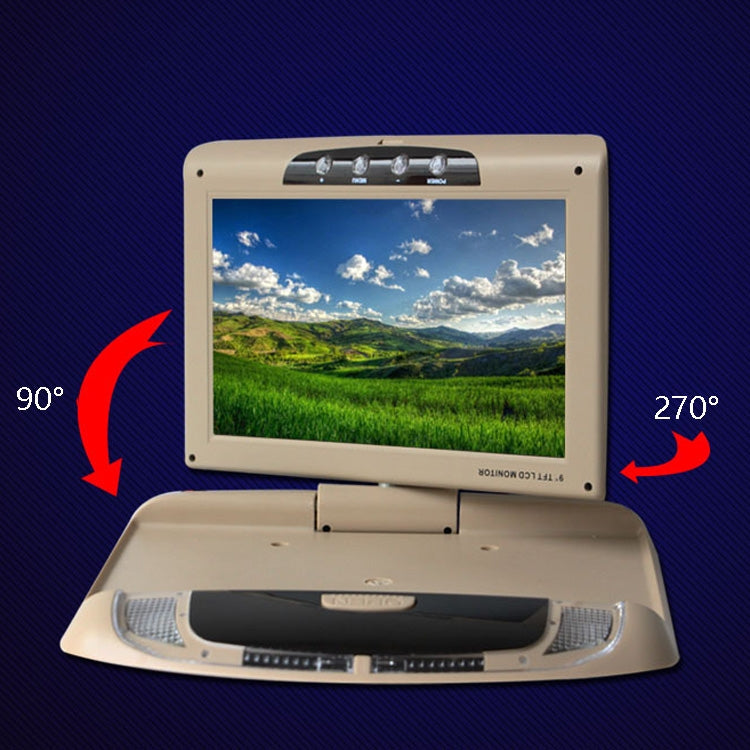 9 Inch Car HD Car Reversing Display Car Ceiling Display(Gray)