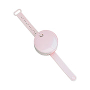 G3 Portable Outdoor Kids USB Mini Mirror Leafless Watch Fan(Pink)