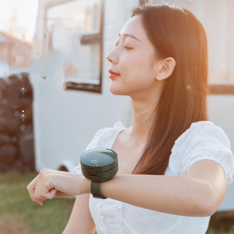 G3 Portable Outdoor Kids USB Mini Mirror Leafless Watch Fan(Pink)