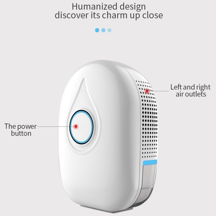 GZ-1901 Semiconductor Mini Dehumidifier Household Small Dehumidifier Bedroom Dehumidifier Moisture Absorber, Product specification: EU Plug(Fresh Blue)