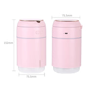 K005 Portable Hydrating LED Fill Light Makeup Mirror USB Mini Humidifier(Pink)