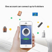 2 PCS  HYC-05 Round Bluetooth Anti-Lost Device Mobile Phone Key Two-Way Object Finding Alarm( Pink)