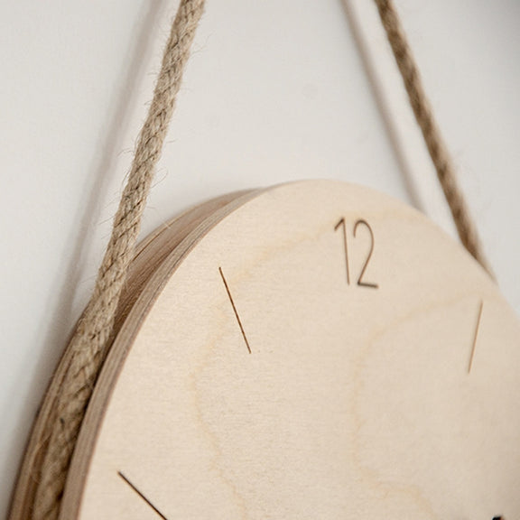 10 inch Scale Version Wooden Sling Wall Clock Home Living Room Clock