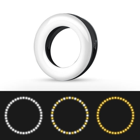 Mobile Phone Live Selfie Light LED Beauty Ring Fill Light(White)