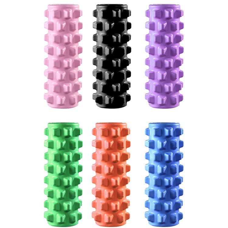 3 in 1 Eva Foam Roller Hollow Muscle Relaxation Roller Yoga Column Set, Length:  33cm (Orange Wolf Tooth)