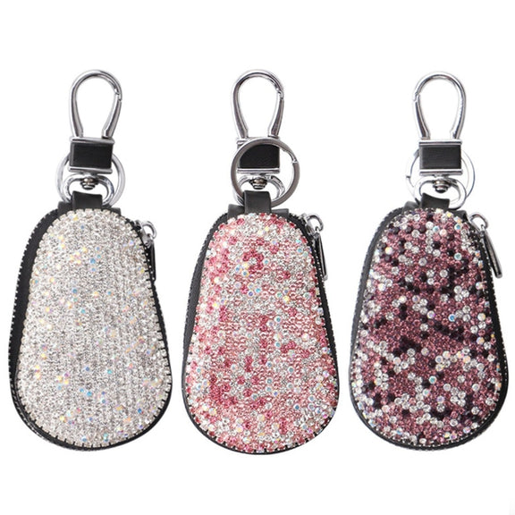 Diamond Car Gourd Key Case Car Key Case(Pink Diamond)