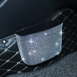Car-Studded Trash Can Personality Car Hanging Trash Bag Multi-Function Car Storage Box(White Diamonds) - Stowing Tidying by PMC TechLife | Online Shopping South Africa | PMC TechLife | Buy Now Pay Later Mobicred