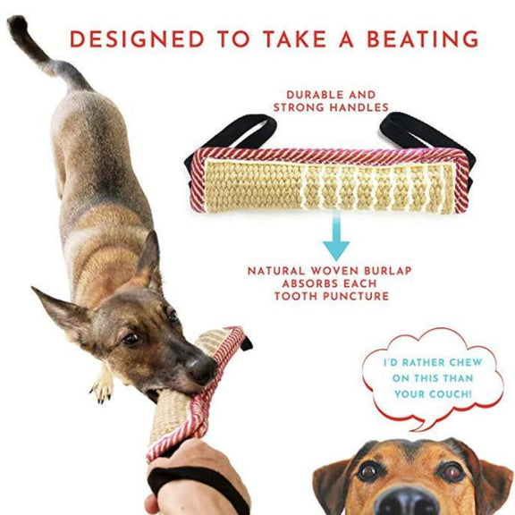 Dog Training Hemp Bite Stick Dog Bite Stick Dog Training Supplies(A5)